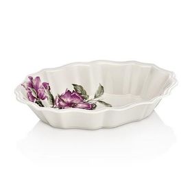 Noble Life Menekşe Desen 24 cm Oval Tabak