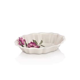 Noble Life Menekşe Desen 24 cm Oval Tabak