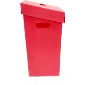 Nok Kırmızı Plastik Pil Atık Kutusu