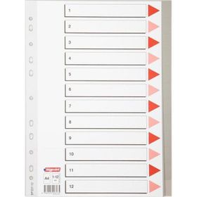 Noki 1-12 Rakamlı Plastik A4 Seperatör