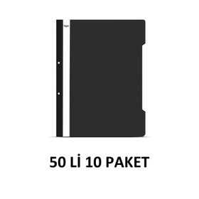 Noki 10 Paket 50'li Siyah Telli Dosya