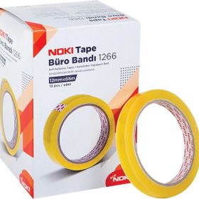 Noki 1266 12 mm x 66 m 12'li Paket Büro Bant
