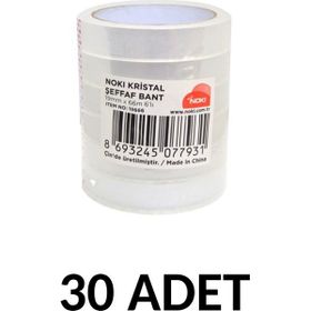 Noki 19 mm x 66 mt 30'lu Şeffaf Bant