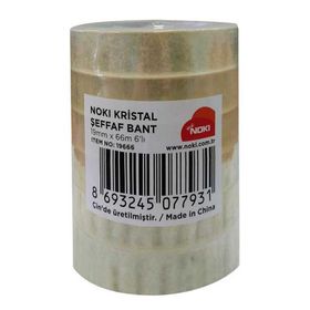 Noki 19666 19 mm x 66 mt 6'lı Şeffaf Bant