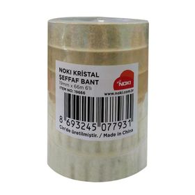 Noki 19666 19 mm x 66 mt 6'lı Şeffaf Bant
