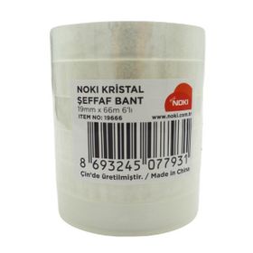 Noki 19mmx66m 6 Adet Kristal Şeffaf Bant