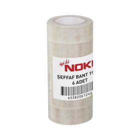 Noki 19x33 m 6 Adet Şeffaf Bant