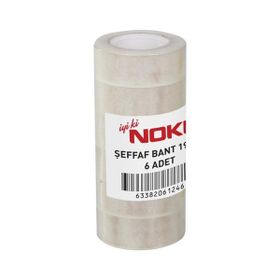 Noki 19x33 m 6 Adet Şeffaf Bant