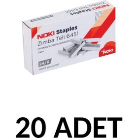Noki 20 Adet No:24/6 1000'li Zımba Teli