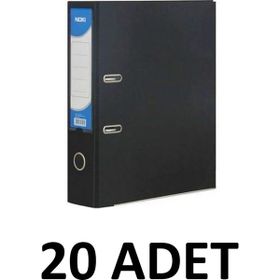 Noki 20 Adet Siyah Geniş Plastik Klasör