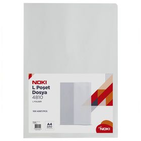 Noki 4810-110 100'lü L Şeffaf Poşet Dosya