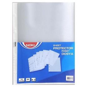 Noki 4836-P 1PA A3 Dikey 25'li Delikli Poşet Dosya