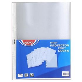 Noki 4836-P 1PA A3 Dikey 25'li Delikli Poşet Dosya