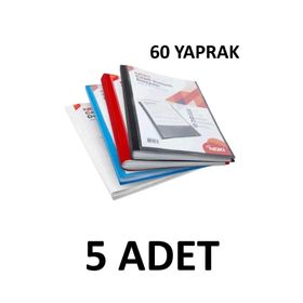Noki 5 Adet 60 Yaprak Karışık Renk Cepli Sunum Dosyası