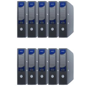 Noki 56411-020 Gri 10'lu Paket Geniş Plastik Klasör