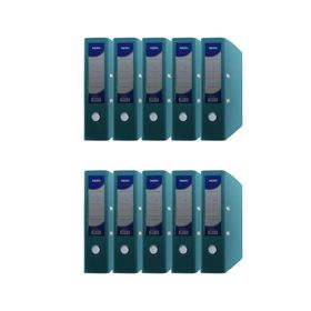 Noki 56411-050 Turkuaz 10'lu Paket Geniş Plastik Klasör