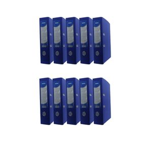Noki 56411-130 Mavi 10'lu Paket Geniş Plastik Klasör
