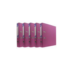 Noki 56412-070 Pembe 5'li Dar Plastik Klasör