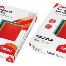 Noki 60160 A4 10'lu Şeffaf Yapışkanlı Hazır Defter Kabı