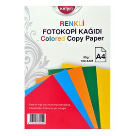 Noki A4 5 Renk 100 Yaprak Renkli Fotokopi Kağıdı