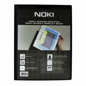 Noki Cepli 40 Yapraklı A4 Siyah Sunum Dosyası