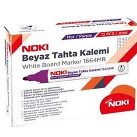 Noki Doldurulabilir Mor 12 Adet Beyaz Tahta Kalemi