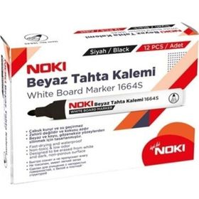 Noki Doldurulabilir Siyah 12 Adet Beyaz Tahta Kalemi