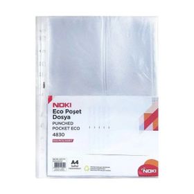 Noki Eco 100 Adet 5'li Paket Şeffaf Poşet Dosya