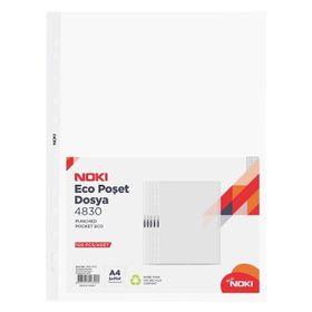 Noki Eco Şeffaf 500'lü Paket Poşet Dosya