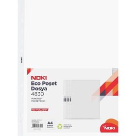 Noki Eco Şeffaf 500'lü Paket Poşet Dosya