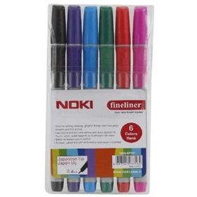 Noki Fineliner 6'lı Set Keçeli Kalem