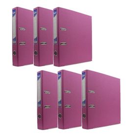 Noki Halkalı Pembe 6 Adet Büro Klasörü