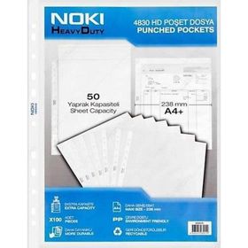 Noki Hd A4 Buzlu Şeffaf Poşet Dosya