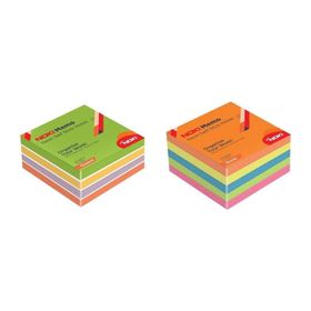 Noki Memo 75x75 mm 2'li Envai-Gizemli Neon Çizgisiz Yapışkanlı Küp Bloknot
