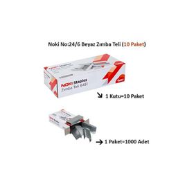 Noki No 10 1000 Adet 10 Adet Kutu Dayanıklı Zımba Teli
