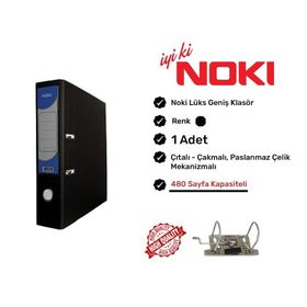 Noki Siyah Çıtalı Geniş Klasör