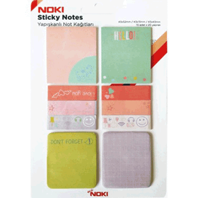 Noki Sticky Notes Karışık Ölçülü Baskılı Yapışkanlı Not Kağıdı