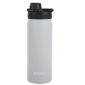 Noki T-0126 Gri Vidalı Kapak Taşıma Kulplu Çelik Matara 540 ml Termos