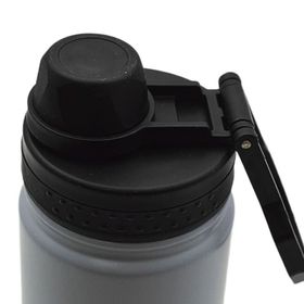 Noki T-0126 Gri Vidalı Kapak Taşıma Kulplu Çelik Matara 540 ml Termos