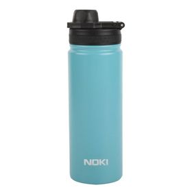 Noki T-0126 Turkuaz Vidalı Kapak Taşıma Kulplu Çelik 540 ml Termos