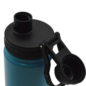 Noki T-0126 Turkuaz Vidalı Kapak Taşıma Kulplu Çelik 540 ml Termos