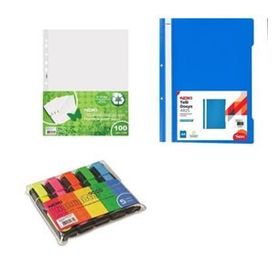 Noki Telli Dosya+Noki Eco Poşet Dosya+Noki 5'li Fosforlu Kalem