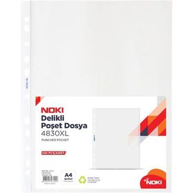 Noki XL 100'lü 5 Paket Şeffaf Dosya