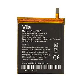 Nokta Teknik Casper VIA V8C Uyumlu 2500 mAh Batarya