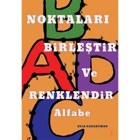 Noktaları Birleştir ve Renklendir Alfabe - Ayla Karaduman