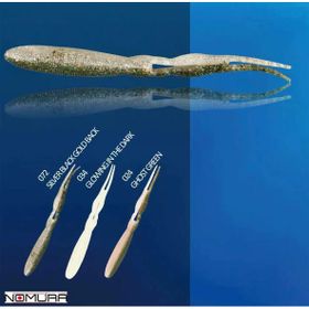 Nomura Double Tail Worm 034 14 cm 11.5 gr 6 Adet Sahte Balık