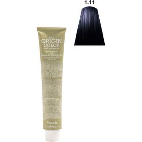 Nook Origin Color Profesyonel 1.11 Yoğun Küllü Siyah 100 ml Saç Boyası