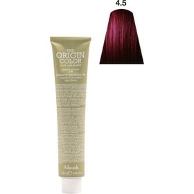 Nook Origin Color Profesyonel 100 ml 4.5 Koyu Kızıl Kahve Saç Boyası