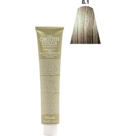 Nook Origin Color Profesyonel 8.1 Klasik Küllü Açık Kumral 100 ml Saç Boyası