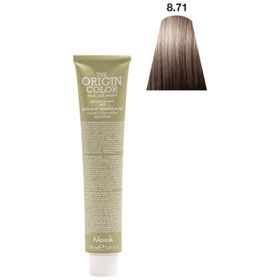 Nook Origin Color Profesyonel 8.71 Açık Küllü Kahve 100 ml Saç Boyası